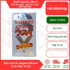Bao Cao Su Sagami Xtreme Trơn Hộp 10 Cái
