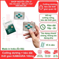 Thuốc cường dương KAMAGRA 100 mg, Hộp 4 viên