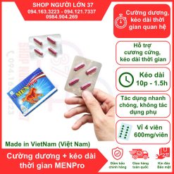 MEN PRO USA – Viên Uống tăng cường Sinh lực đàn ông