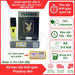 Thuốc xịt chống xuất tinh sớm Playboy đen