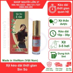 Xịt Sìn Sú Ê Đê kéo dài thời gian quan hệ