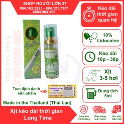 Xịt Kéo Dài Thời Gian Quan Hệ LongTime ( Chai 5ml )