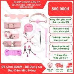 BỘ DỤNG CỤ NÔ LỆ TÌNH DỤC - BỘ SM 12 MÓN