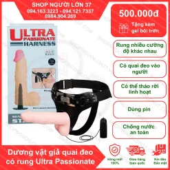 Dương vật giả dây đeo đặc ruột có rung Baile dành cho nữ