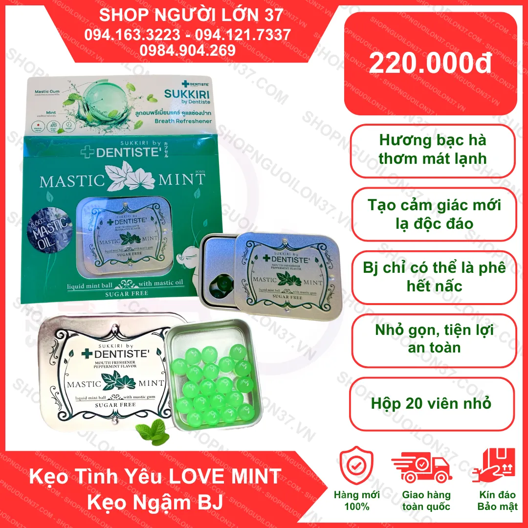 Kẹo Tình Yêu LOVE MINT- Kẹo Ngậm BJ