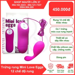Trứng Rung Mềm Mini Love Eggs