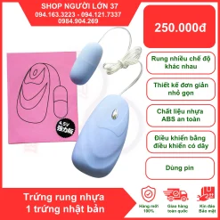 Trứng rung điều khiển massage điểm G