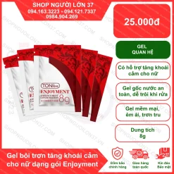 Gel bôi trơn tăng khoái cảm cho nữ dạng gói Enjoyment