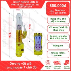 Dương Vật Giả rung ngoáy 7 chế độ