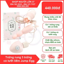TRỨNG RUNG HỘT ME KẾT HỢP LƯỠI LIẾM MINI