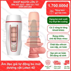 Âm đạo giả Leten tự động bú mút như người thật