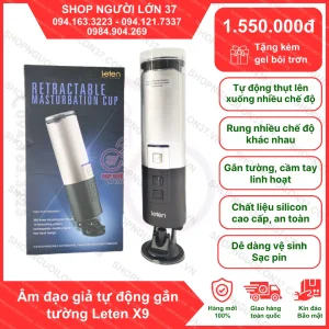 Âm Đạo Giả Tự Động Gắn Tường Leten X9
