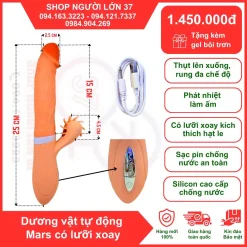 Dương Vật Giả Rung Thụt Lưỡi Liếm Evo Mars – Thăng Hoa Cực Đại