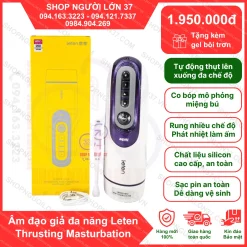 Âm đạo tự động Leten cao cấp có âm thanh và sưởi ấm