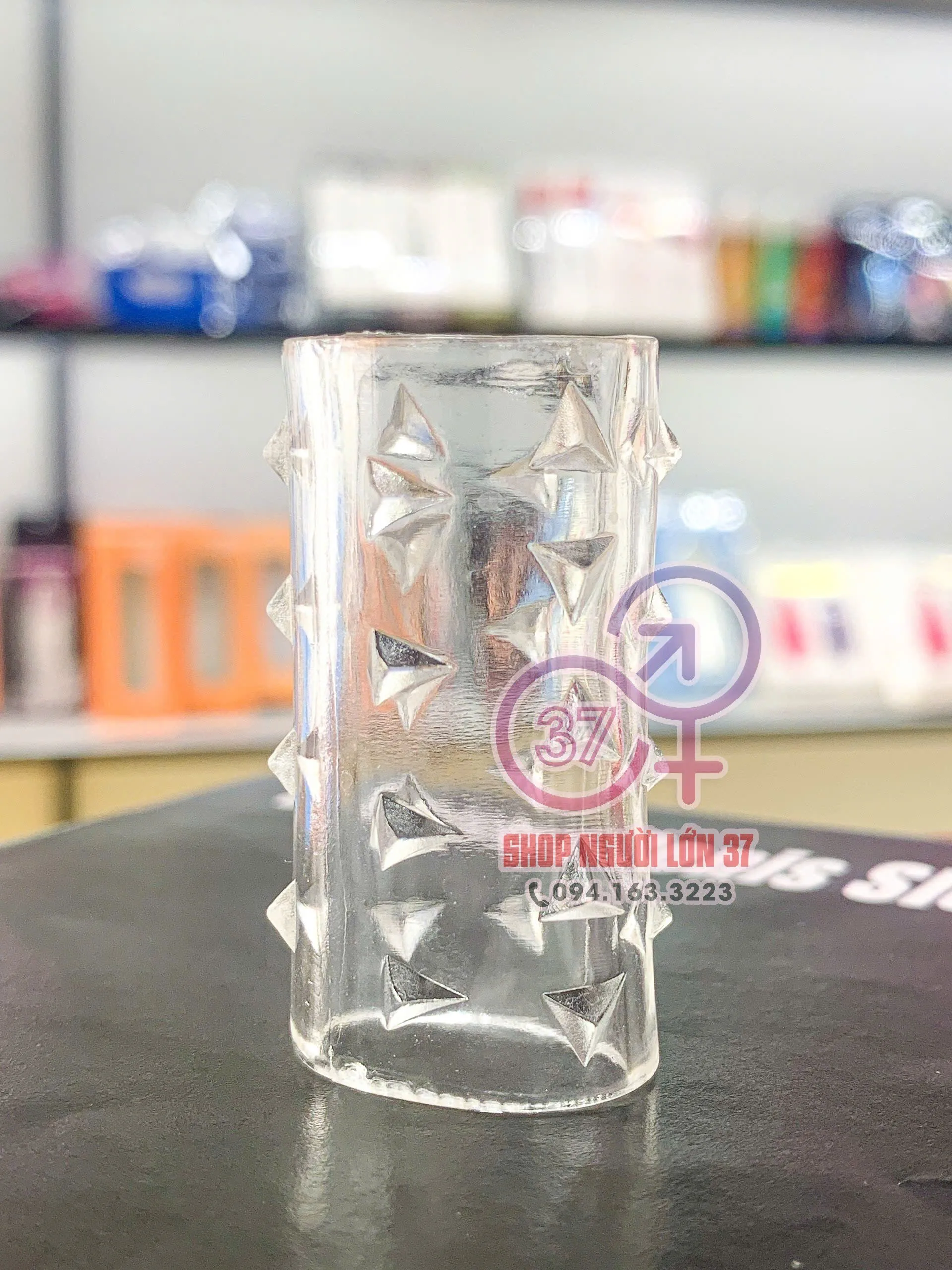 Bao cao su Đôn Dên khúc giữa Stretchy Penis Sleeve Set gai nhọn