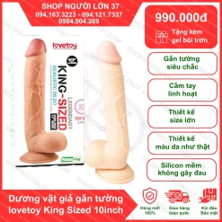 Dương vật giả có đế Lovetoy King Size 10 inch hàng khủng