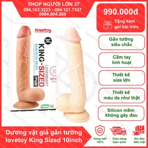 Dương vật giả có đế Lovetoy King Size 10 inch hàng khủng
