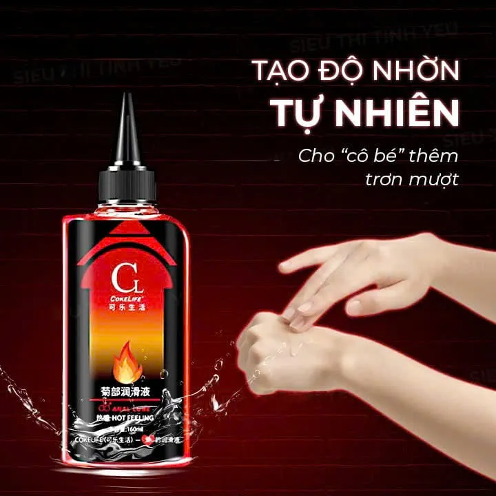 Gel bôi trơn Cokelife đỏ nóng ấm 3