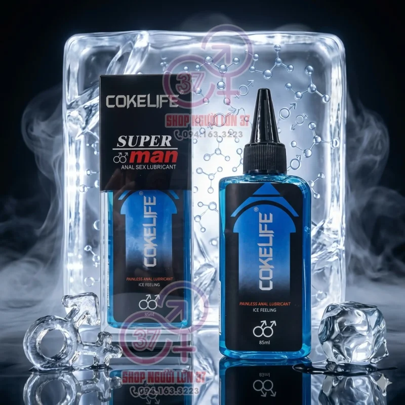 Gel bôi trơn giảm đau Cokelife mát lạnh 85ml màu xanh