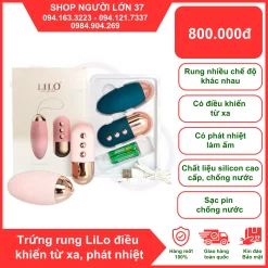 Trứng Rung Tình Yêu Sạc Điện Có Sưởi Ấm Lilo