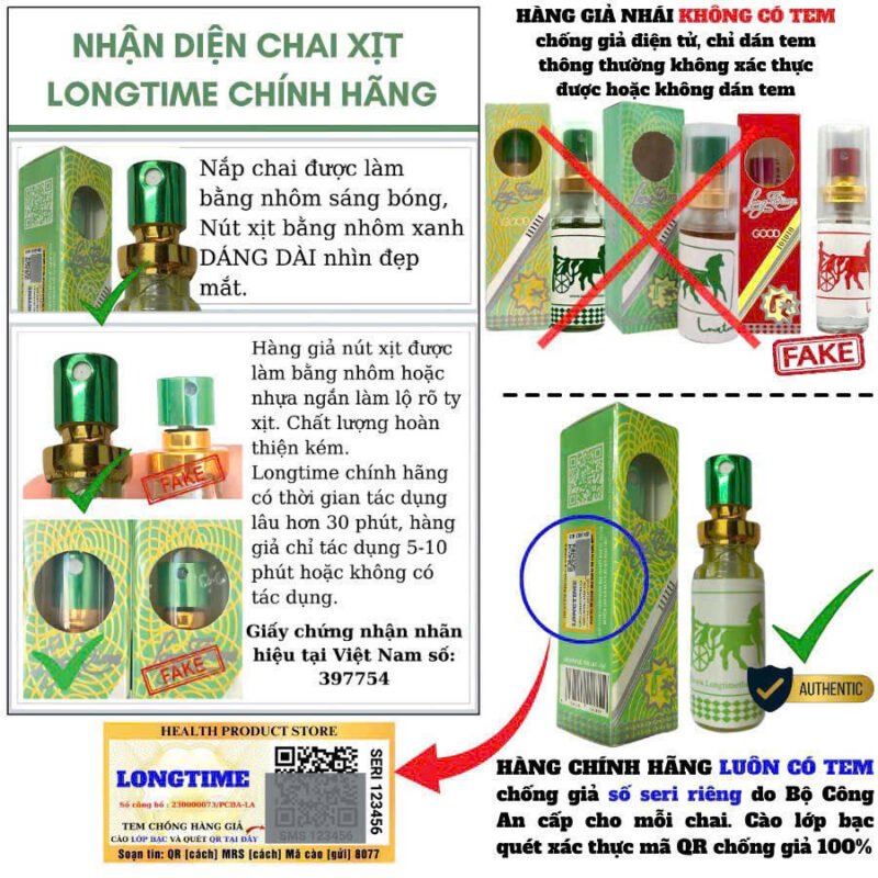 Xịt Kéo Dài Thời Gian Quan Hệ LongTime Chai 5ml