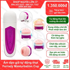 Âm đạo giả Dibe Ferrady rung thụt tạo nhiệt cao cấp