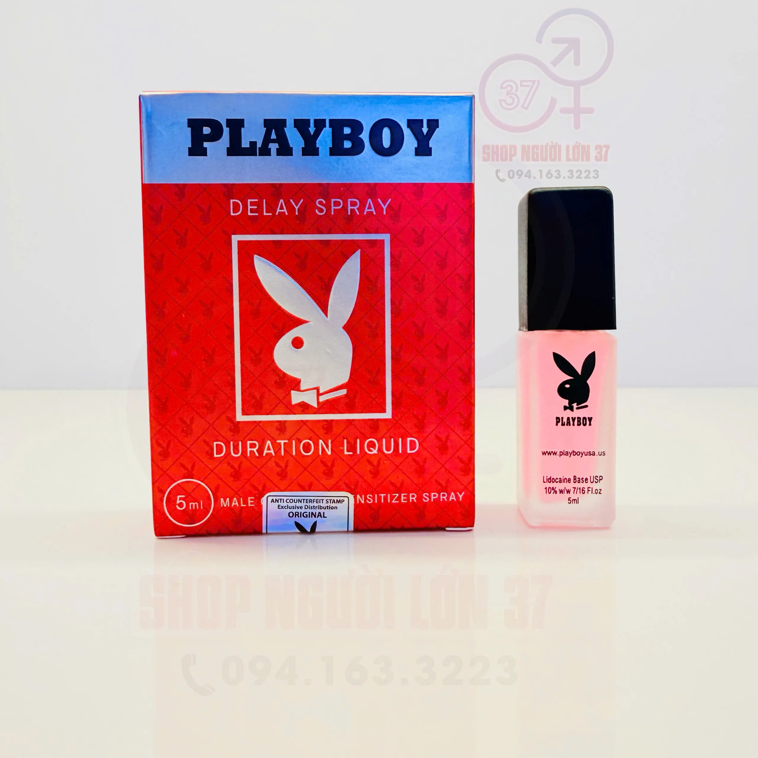 Xịt Playboy đỏ kéo dài thời gian quan hệ chính hãng mặt trước