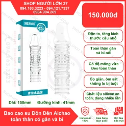 Bao Cao Su Đôn Dên Aichao toàn thân có gân và bi