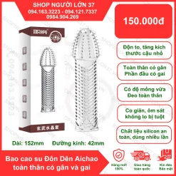 Bao Cao Su Đôn Dên Aichao toàn thân có gân và gai