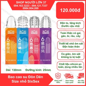 Bao Cao Su Đôn Dên Six Mềm Mỏng