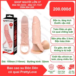 Bao Cao Su Đôn Dên có quai PrettyLove