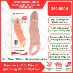 Bao Cao Su Đôn Dên có quai rung đầu PrettyLove