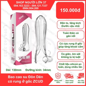 Bao Cao Su Đôn Dên có rung ở gốc ZCUD