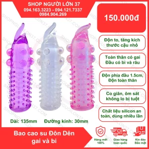 Bao Cao Su Đôn Dên gai và bi