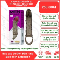 Bao Cao Su Đôn Dên rung Baile Men Extension