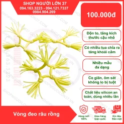 VÒNG ĐEO RÂU RỒNG SILICON CHỐNG XUẤT TINH SỚM