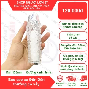 Bao Cao Su Đôn Dên có vảy toàn thân