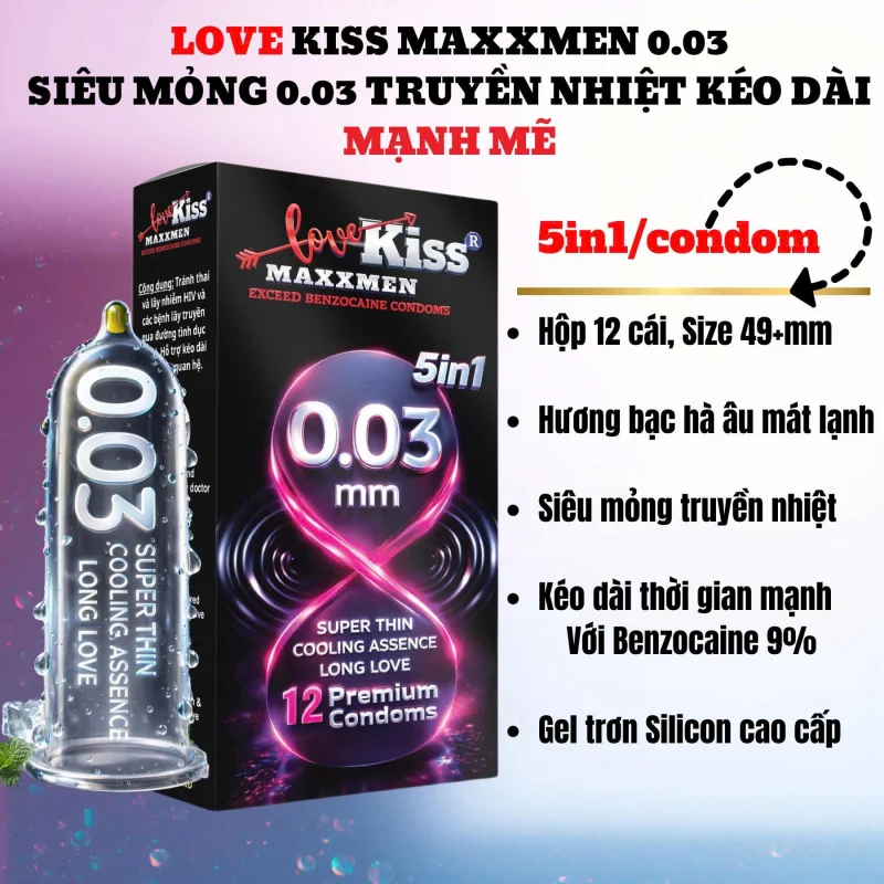 Bao Cao Su MaxxMen 0.03mm
