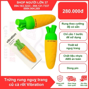 Trứng rung tình yêu ngụy trang củ cà rốt