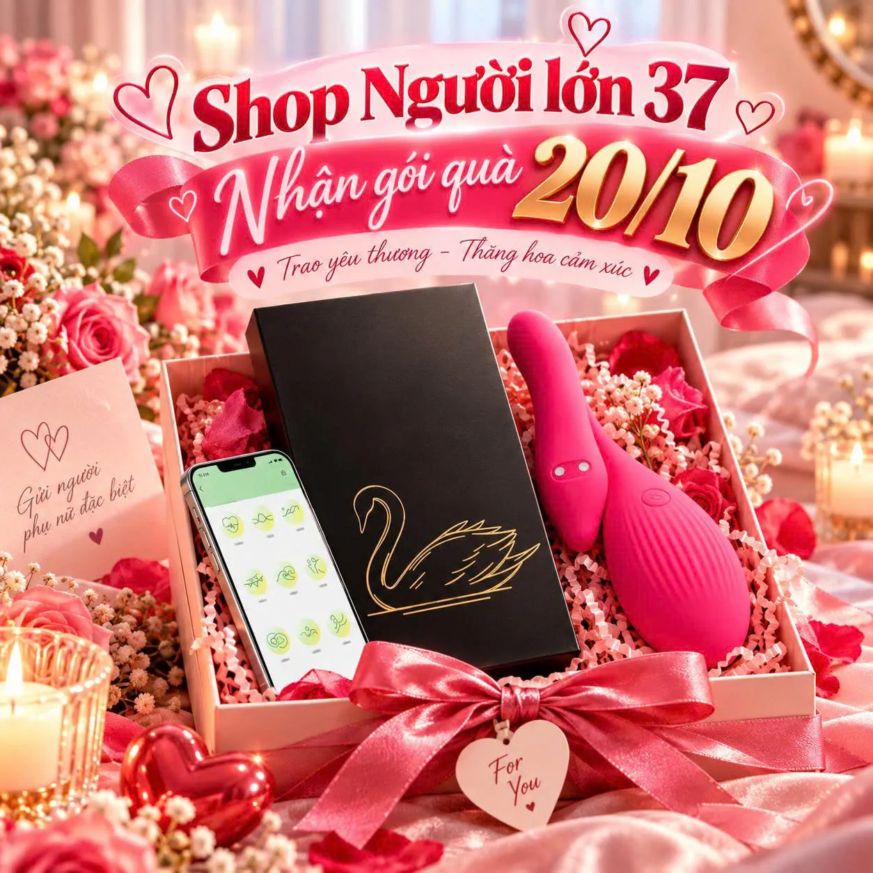 Shop người lớn 37 - Nhận gói quà dịp 20-10