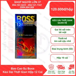 Bao Cao Su Boss Kéo Dài Thời Gian Hộp 12 Cái