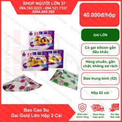 Bao Cao Su Gai Gold Lớn Hộp 2 Cái