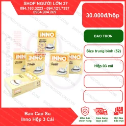 Bao Cao Su Inno Ultra Thin Hộp 3 Cái