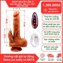 Dương Vật Giả MUHA có lưỡi – Rung Thụt Tỏa Nhiệt, Bú Liếm Siêu Phê