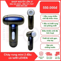 Chày rung mini 2 đầu có lưỡi LEVEN