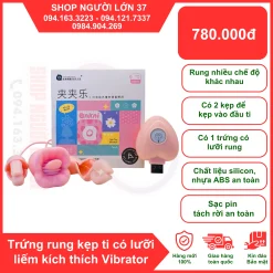 Trứng rung kẹp ti có lưỡi liếm kích thích