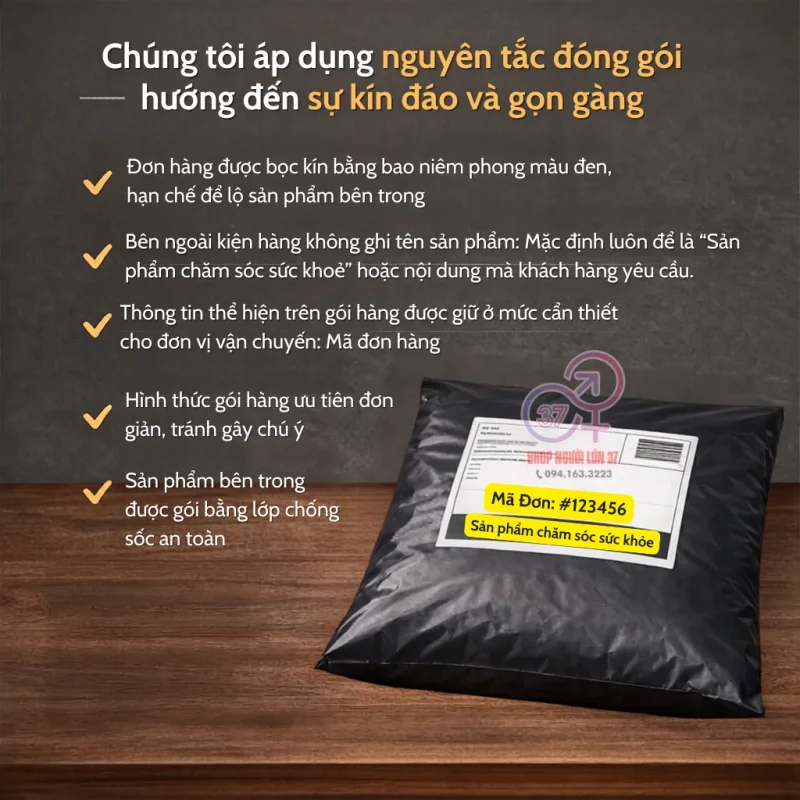 Nguyên tắc đóng gói hướng đến sự kín đáo và gọn gàng