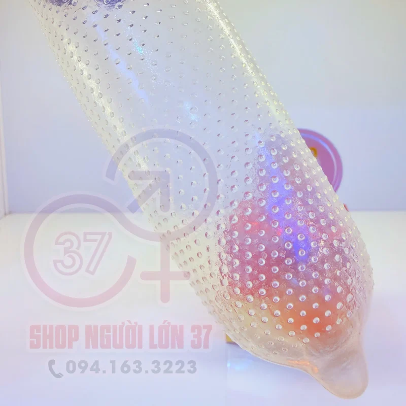 Thiết kế gân gai nổi của Bao Cao Su Gai Goldentime Extra Dots