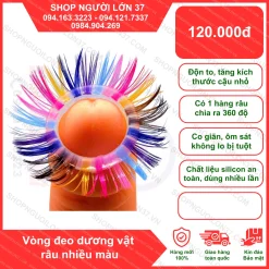 Vòng đeo dương vật râu không bi 1 tầng silicon co giãn