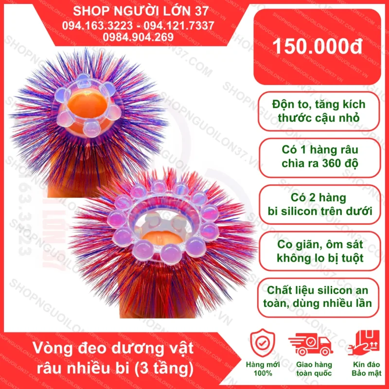 Vòng đeo nhiều bi và râu êm ái